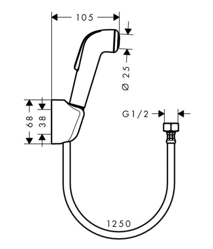 Logis Набор с гигиеническим душем 3в1 (71666000, 32127000, 27454000)