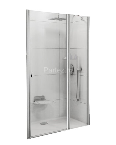 Душевая дверь Ravak CHROME распашная 100.5х195, толщина полотна 6мм универсальная, цвет профиля хром