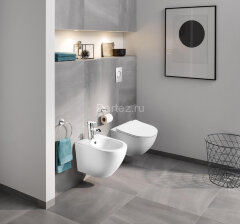 Биде подвесное AZARIO MORANO 370х490х325 цвет белый (AZ-450WB)