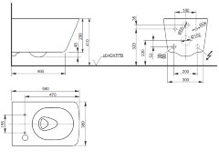 Унитаз подвесной ТОТО для WASHLET только для сиденья-биде (CW522EY)