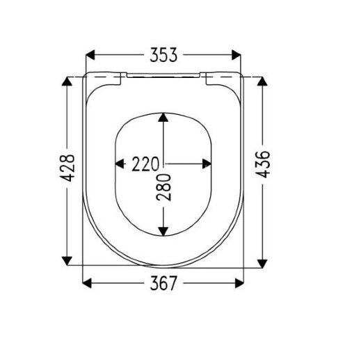 Крышка-сиденье для унитаза Haro Стрим стальное двухпозиционное крепление, белое (516343)