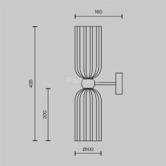 Бра Maytoni MOD302WL-02GR