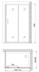 Душевой уголок Gemy Victoria S30191E-A80