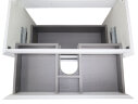 Комплект тумба Azario Velluto 80 800х450х660 подвесная, с раковиной Slim 80, белый матовый (CS000886