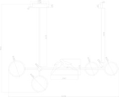 Потолочная люстра Arte Lamp A2613SP-4BK