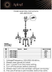 Подвесная люстра Aployt APL.663.03.05