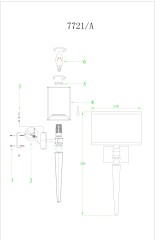 Бра Newport 7721/A brass без абажуров
