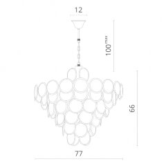 Подвесная люстра Divinare 7566/02 SP-18