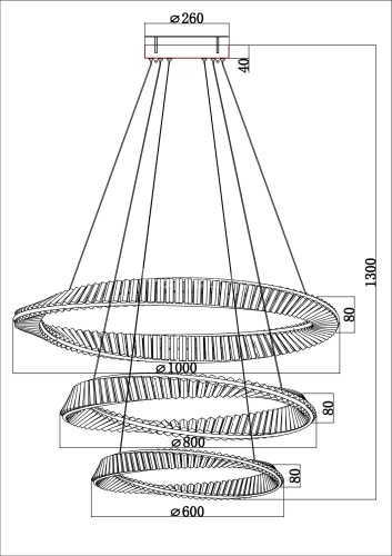 Подвесной светильник Divinare 1136/17 SP-140