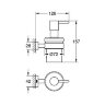 Дозатор жидкого мыла Grohe Essentials Cube стекло, хром (40756001)