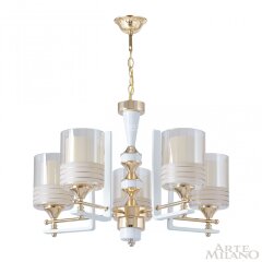 Подвесная люстра Arte Milano 306087/5 Wh/Gd