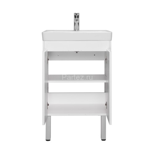 Тумба под раковину AQUATON Сканди 55 Doors универсальная, белый (1A278801SD010)