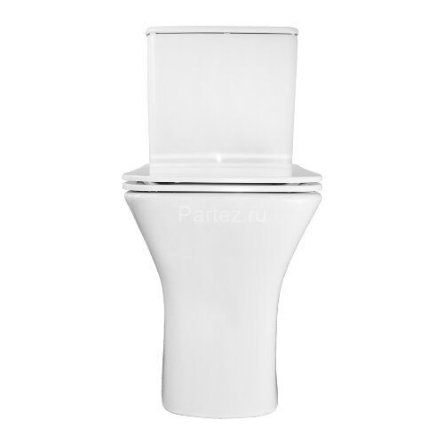 Унитаз-компакт Azario FRETTA Square N 340х650х770 напольный, безободковый, c быстросъемным сиденьем 