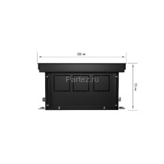 Конвектор внутрипольный Royal Thermo ATRIUM-110/200/2400-DG-U-LB
