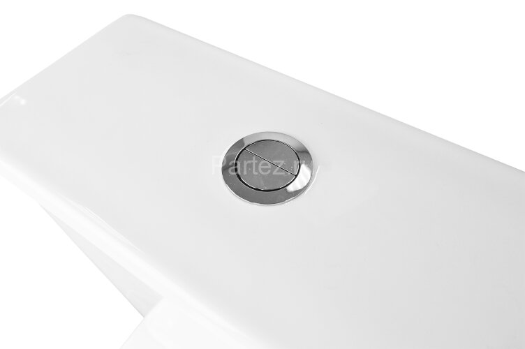 Унитаз-компакт AZARIO FRETTA ROUND 650x340x790 напольный, безободковый в комплекте с бачком и сиденьем микролифт (AZ-7121)