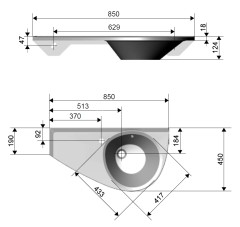 Раковина Ravak AVOCADO, белая (XJ1L1100000)