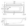 Ванна акриловая Santek Ламма 1500x700 (1WH501746)