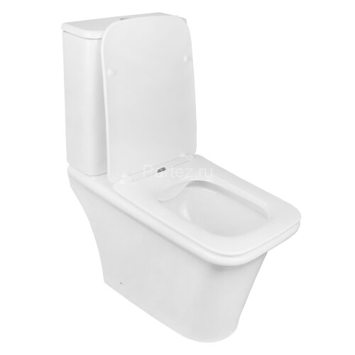 Унитаз-компакт Azario AVERO 660x360х820 напольный, безободковый в комплекте с бачком, смывным механи