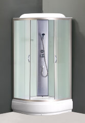 Душевая кабина LORANTO CS-6610-25 F 100х100х215 матовое стекло 4 мм, поддон 25 см