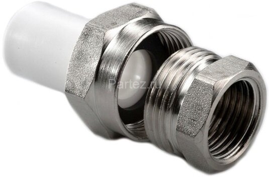 Муфта комбинированная разъемная PPR-ВР D20х1/2" Ekoplastik