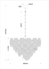Подвесная люстра Arte Lamp A4077LM-10GO