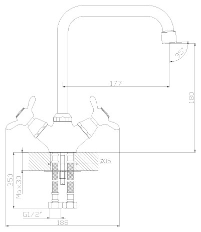 Смеситель для кухни Lemark Q02-72 granit