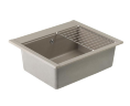 Кухонная мойка AQUATON Делия 60, серый шелк (1A715232LD250)