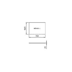Боковая панель для ванны Ravak CITY 80 L сатиновое дерево (X000001108)