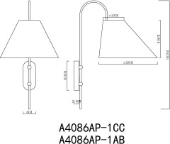 Бра Arte Lamp A4086AP-1AB