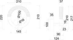 Бра Arte Lamp A7777AP-1GO