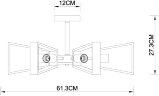 Потолочная люстра Arte Lamp A8030PL-6WH
