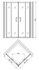 Душевой уголок Gemy Victoria S30172