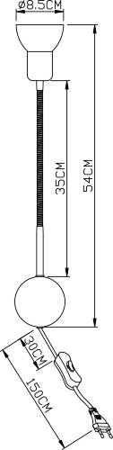 Бра Arte Lamp A3116AP-1WH