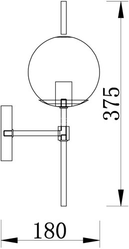 Бра Freya FR5205WL-01BS