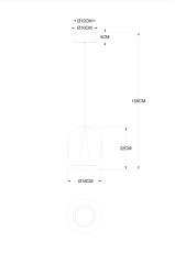 Подвесной светильник Divinare 5875/09 SP-15