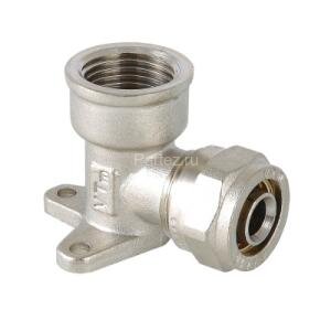 Угол обжимной с креплением 20х1/2" VALTEC