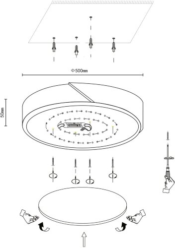 Потолочный светильник Velante 445-247-01
