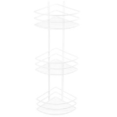 Полка корзина Fixsen трехэтажная, угловая, белая (FX-710W-3)