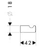 41611000 Logis Classic Крючок одинарный