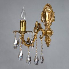 Бра Ambiente 2118/1 PB Leaf crystal