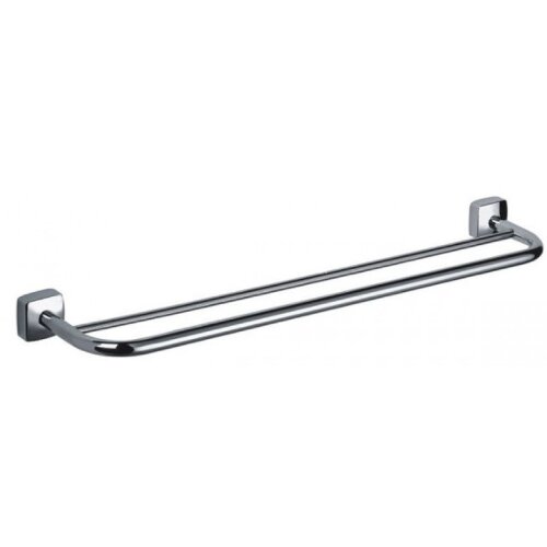 Полотенцедержатель Fixsen Kvadro трубчатый двойной 60 см, хром (FX-61302)