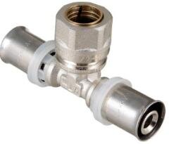 Тройник пресс с обжимным соединением 16х15х16 VALTEC