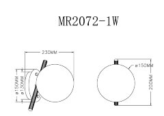 Настенный светильник MyFar MR2072-1W