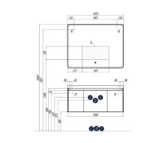 Тумба под раковину AQUATON Шерилл 105 подвесная, белая (1A206301SH010)