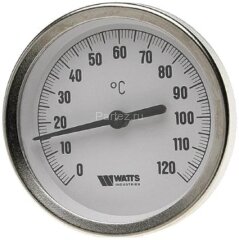 Термометр биметаллический F+R801 OR 63mm 0-120°C G1/2 75mm