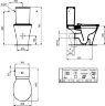 Бачок для унитаза IDEAL STANDARD CONNECT CUBE, белый (E073401)