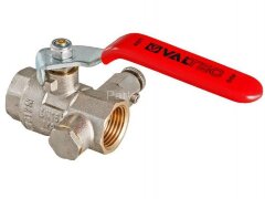 Кран шаровой с дренажом и воздухоотводчиком 1&quot; в-в рыч. VALTEC