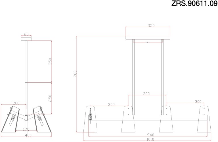 Потолочная люстра Zortes ZRS.90611.09
