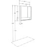 Зеркальный шкаф Aquaton Сканди 90 Белый (1A252302SD010)