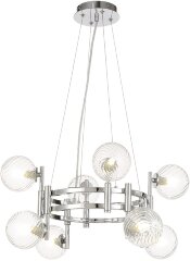 Подвесная люстра Crystal Lux LUXURY SP8 CHROME